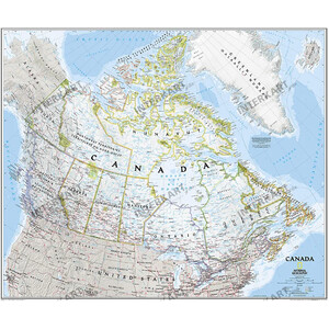 National Geographic Mapa Canadá 96 x 81cm