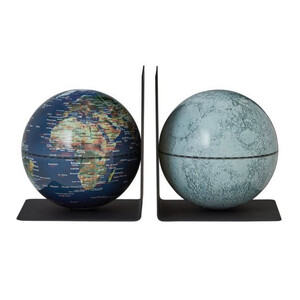 TROIKA Globo terráqueo BookGlobe Earth Moon 13cm