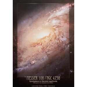 AstroMedia Póster Spiralgalaxie Messier 106