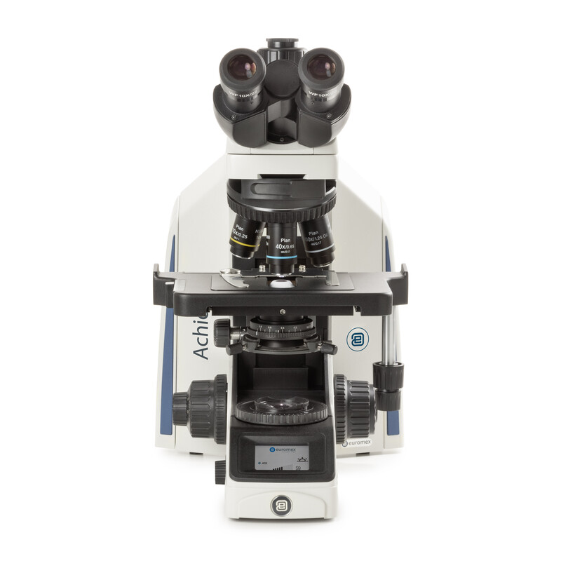 Euromex Microscopio Achios-X Observer, AX.1153-PLi, trino, EWF 10x/22 mm, plan PLi 4/10/S40/S100x oil IOS, 3 W NeoLED™